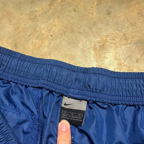 Vintage 2000s Y2k Nike Blue Striped Windbreaker Sweatpants - Picture 4 of 4